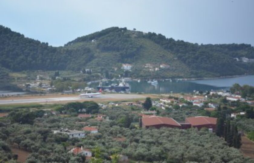 Skiathos Airport. The perfect spot for planespotting